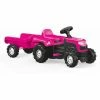 CHARLES BENTLEY Dolu Kids Childen's Toys Ride On Tractor With Trailer Pink -CHARLES BENTLEY Shop 13645407 1