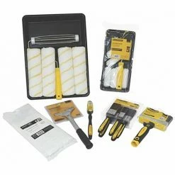 Charles Bentley 7 Piece Set DIY Decorating Set Tradesman Roller Tray Paint Brush