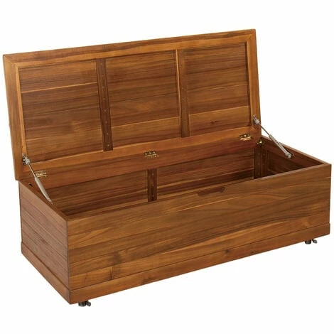 Charles Bentley FSC Acacia Outdoor Garden Storage Box H36xW46xL110cm Charles Bentley FSC Acacia Outdoor Garden Storage Box H36xW46xL110cm -CHARLES BENTLEY Shop 13645431 3