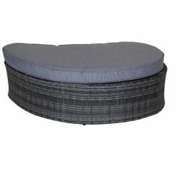 Charles Bentley Rattan Day Bed With Foot Stool & Table Grey -CHARLES BENTLEY Shop 13645453 3