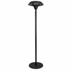 Charles Bentley Electric Floor Standing Patio Heater 2000W - Black