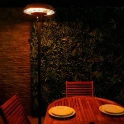 Charles Bentley Electric Floor Standing Patio Heater 2000W - Black -CHARLES BENTLEY Shop 13745954 4