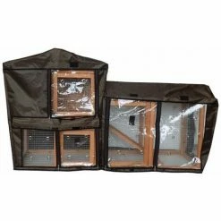 Charles Bentley Two Storey Hutch And Run Cover Black PET/HUTCH.04