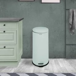 Charles Bentley 30L Dome Bin Matte Green Kitchen Pastel Pedal Soft Close Medium 6 Charles Bentley 30L Dome Bin Matte Green Kitchen Pastel Pedal Soft Close Medium -CHARLES BENTLEY Shop 15578158 5