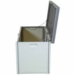Charles Bentley 190L Outdoor Garden Plastic Storage Box, Beige/Grey 4 Charles Bentley 190L Outdoor Garden Plastic Storage Box, Beige/Grey -CHARLES BENTLEY Shop 15578173 3
