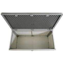 Charles Bentley 190L Outdoor Garden Plastic Storage Box, Beige/Grey 5 Charles Bentley 190L Outdoor Garden Plastic Storage Box, Beige/Grey -CHARLES BENTLEY Shop 15578173 4