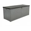 Charles Bentley 390L Large Outdoor Garden Plastic Storage Box, Grey/Black -CHARLES BENTLEY Shop 15578175 1