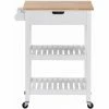 Charles Bentley Wooden Kitchen Drinks Trolley/Cart/Island/Worktop On Wheels -CHARLES BENTLEY Shop 15876828 1