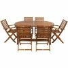 Charles Bentley FSC Acacia Hardwood Furniture Set With Extendable Table & 6 Chai -CHARLES BENTLEY Shop 1636728 1