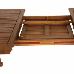 Charles Bentley FSC Acacia Hardwood Furniture Set With Extendable Table & 6 Chai -CHARLES BENTLEY Shop 1636728 5