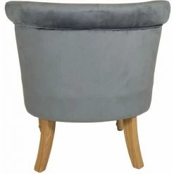 Charles Bentley Toulouse Velvet Occasional Chair With Solid Wood Frame Grey -CHARLES BENTLEY Shop 16783838 4