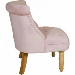 Charles Bentley Toulouse Velvet Occasional Chair With Solid Wood Frame Pink -CHARLES BENTLEY Shop 16783839 3
