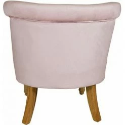 Charles Bentley Toulouse Velvet Occasional Chair With Solid Wood Frame Pink -CHARLES BENTLEY Shop 16783839 4