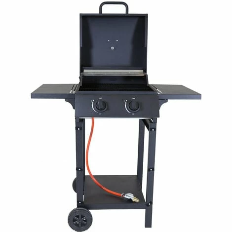 Charles Bentley Deluxe Auto Ignition 2 Burner Gas BBQ Grill Steel Barbecue Black Charles Bentley Deluxe Auto Ignition 2 Burner Gas BBQ Grill Steel Barbecue Black -CHARLES BENTLEY Shop 1693406 5