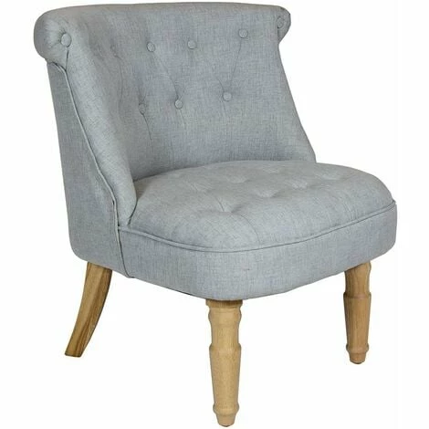 Charles Bentley Toulouse Linen Occasional Chair with Solid Wood Frame Grey Charles Bentley Toulouse Linen Occasional Chair With Solid Wood Frame Grey -CHARLES BENTLEY Shop 16968033 1