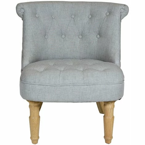 Charles Bentley Toulouse Linen Occasional Chair with Solid Wood Frame Grey Charles Bentley Toulouse Linen Occasional Chair With Solid Wood Frame Grey -CHARLES BENTLEY Shop 16968033 2