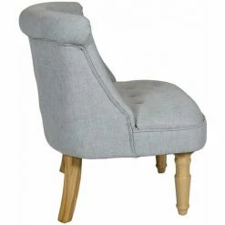 Charles Bentley Toulouse Linen Occasional Chair With Solid Wood Frame Grey 4 Charles Bentley Toulouse Linen Occasional Chair With Solid Wood Frame Grey -CHARLES BENTLEY Shop 16968033 3