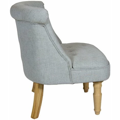 Charles Bentley Toulouse Linen Occasional Chair with Solid Wood Frame Grey Charles Bentley Toulouse Linen Occasional Chair With Solid Wood Frame Grey -CHARLES BENTLEY Shop 16968033 3