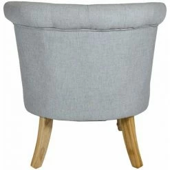 Charles Bentley Toulouse Linen Occasional Chair With Solid Wood Frame Grey 5 Charles Bentley Toulouse Linen Occasional Chair With Solid Wood Frame Grey -CHARLES BENTLEY Shop 16968033 4