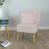 Charles Bentley Velvet Upholstered Pleated Retro Wingback Occasional Chair Pink 2 Charles Bentley Velvet Upholstered Pleated Retro Wingback Occasional Chair Pink -CHARLES BENTLEY Shop 16968039 1