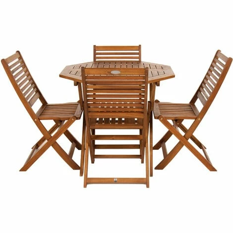 Charles Bentley FSC Acacia Wooden Octagonal Table & Chairs 5pc Set Charles Bentley FSC Acacia Wooden Octagonal Table & Chairs 5pc Set -CHARLES BENTLEY Shop 1729714 2