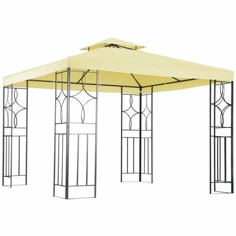 Charles Bentley 3Mx3M Steel Art Outdoor Gazebo Luxury Metal Frame Marquee Cream Charles Bentley 3Mx3M Steel Art Outdoor Gazebo Luxury Metal Frame Marquee Cream -CHARLES BENTLEY Shop 1736958 1