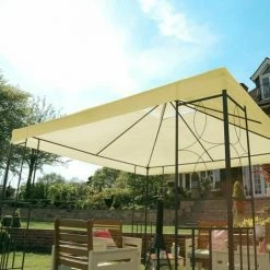 Charles Bentley 3Mx3M Steel Art Outdoor Gazebo Luxury Metal Frame Marquee Cream 4 Charles Bentley 3Mx3M Steel Art Outdoor Gazebo Luxury Metal Frame Marquee Cream -CHARLES BENTLEY Shop 1736958 3