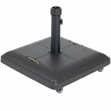 Charles Bentley 37.5Kg Square Concrete Parasol Base Umbrella Stand With Wheels Charles Bentley 37.5Kg Square Concrete Parasol Base Umbrella Stand With Wheels -CHARLES BENTLEY Shop 1776481 1