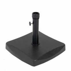 Charles Bentley Heavy Weight 26.5Kg Concrete Parasol Base Umbrella Stand Black