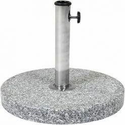 Charles Bentley 15Kg Round Granite Parasol Base Stone Umbrella Stand