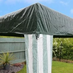 CHARLES BENTLEY 3M X 3M Garden Gazebo Awning Wedding/Party Tent - Green Showerproof Pe -CHARLES BENTLEY Shop 1776487 4