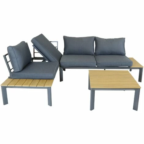 Charles Bentley Polywood Lounge Set with Recliner Seat Multi use Wooden Charles Bentley Polywood Lounge Set With Recliner Seat Multi Use Wooden -CHARLES BENTLEY Shop 17886930 2