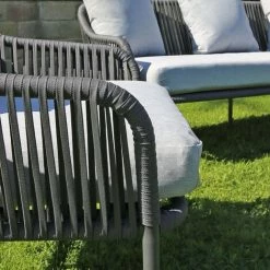 Charles Bentley Rope And Metal Lounge Set Black And Grey -CHARLES BENTLEY Shop 17990522 3