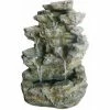 Charles Bentley Large Stone Effect Outdoor Water Feature Fountain White LEDs -CHARLES BENTLEY Shop 1807454 1