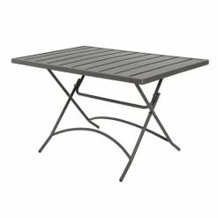Charles Bentley Metal Powder Coated Rectangular 4 Seater Dining Set - Dark Grey 5 Charles Bentley Metal Powder Coated Rectangular 4 Seater Dining Set - Dark Grey -CHARLES BENTLEY Shop 18123005 4