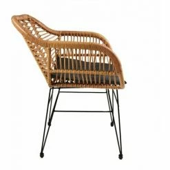 Charles Bentley Rattan Steel Frame 2 Seater Bistro Garden Set - Natural/Grey 4 Charles Bentley Rattan Steel Frame 2 Seater Bistro Garden Set - Natural/Grey -CHARLES BENTLEY Shop 18123006 3