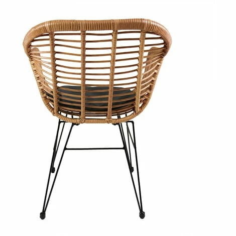 Charles Bentley Rattan Steel Frame 2 Seater Bistro Garden Set - Natural/Grey Charles Bentley Rattan Steel Frame 2 Seater Bistro Garden Set - Natural/Grey -CHARLES BENTLEY Shop 18123006 5