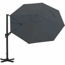 Charles Bentley 3.5m Premium Quality Cantilever Umbrella Parasol Grey 4 Charles Bentley 3.5m Premium Quality Cantilever Umbrella Parasol Grey -CHARLES BENTLEY Shop 18265310 3