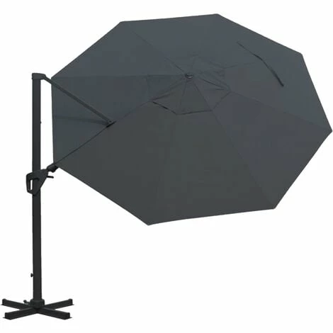 Charles Bentley 3.5m Premium Quality Cantilever Umbrella Parasol Grey Charles Bentley 3.5m Premium Quality Cantilever Umbrella Parasol Grey -CHARLES BENTLEY Shop 18265310 3