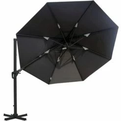 Charles Bentley 3.5m Premium Quality Cantilever Umbrella Parasol Grey 6 Charles Bentley 3.5m Premium Quality Cantilever Umbrella Parasol Grey -CHARLES BENTLEY Shop 18265310 5