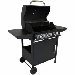 Charles Bentley 3 Burner Gas BBQ - Black Powder Coating H120 X L110 X D57.5cm 5 Charles Bentley 3 Burner Gas BBQ - Black Powder Coating H120 X L110 X D57.5cm -CHARLES BENTLEY Shop 18323309 4