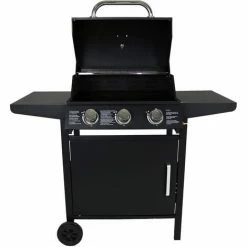 Charles Bentley 3 Burner Gas BBQ - Black Powder Coating H120 X L110 X D57.5cm 6 Charles Bentley 3 Burner Gas BBQ - Black Powder Coating H120 X L110 X D57.5cm -CHARLES BENTLEY Shop 18323309 5