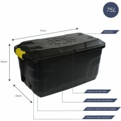 Charles Bentley Strata Heavy Duty Bundle 2 - Set Of 4- Box 145L, 75L, 24L, Caddy 5 Charles Bentley Strata Heavy Duty Bundle 2 - Set Of 4- Box 145L, 75L, 24L, Caddy -CHARLES BENTLEY Shop 18341366 4