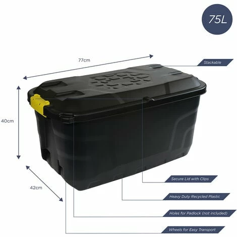 Charles Bentley Strata Heavy Duty Bundle 2 - Set of 4- Box 145L, 75L, 24L, Caddy Charles Bentley Strata Heavy Duty Bundle 2 - Set Of 4- Box 145L, 75L, 24L, Caddy -CHARLES BENTLEY Shop 18341366 4