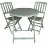 Charles Bentley Acacia FSC White Washed Wooden Outdoor Garden Patio Bistro Set -CHARLES BENTLEY Shop 18501674 1