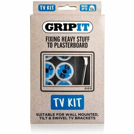 CHARLES BENTLEY Gripit Tv Kit - Blue/20mm - Pack of 4 CHARLES BENTLEY Gripit Tv Kit - Blue/20mm - Pack Of 4 -CHARLES BENTLEY Shop 18514172 1