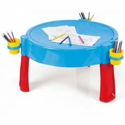 CHARLES BENTLEY Dolu Kids 3-in-1 Sand & Water Pit With Drawing Table Outdoor Toys Desk Colouring -CHARLES BENTLEY Shop 18946032 3