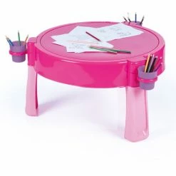 CHARLES BENTLEY Dolu 3-in-1 Unicorn Sand & Water Pit With Drawing Table Pink/Purple -CHARLES BENTLEY Shop 18946033 3