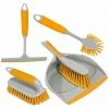 Charles Bentley 'Brights' Kitchen Bundle Dustpan & Brush Washing Up Yellow -CHARLES BENTLEY Shop 18946038 1