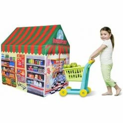 Charles Bentley Supermarket Shopping Food Play Tent Wendy House Playhouse Den -CHARLES BENTLEY Shop 19104271 2